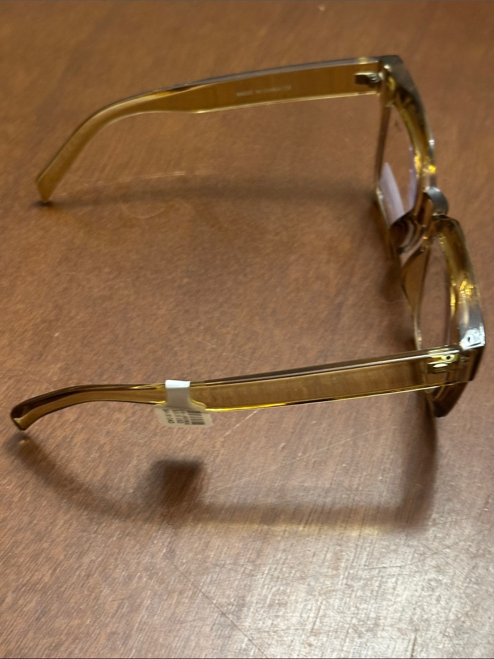 Anthropologie Translucent Square Blue Light Reading Glasses Readers  +1.50 - Picture 5 of 7